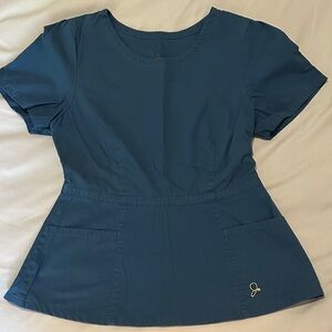 Jaanuu Teal Short Sleeve Women's Top